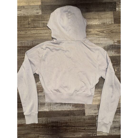 Aeropostale Purple Cropped Full-Zip Hoodie- Size Medium - Picture 2 of 4